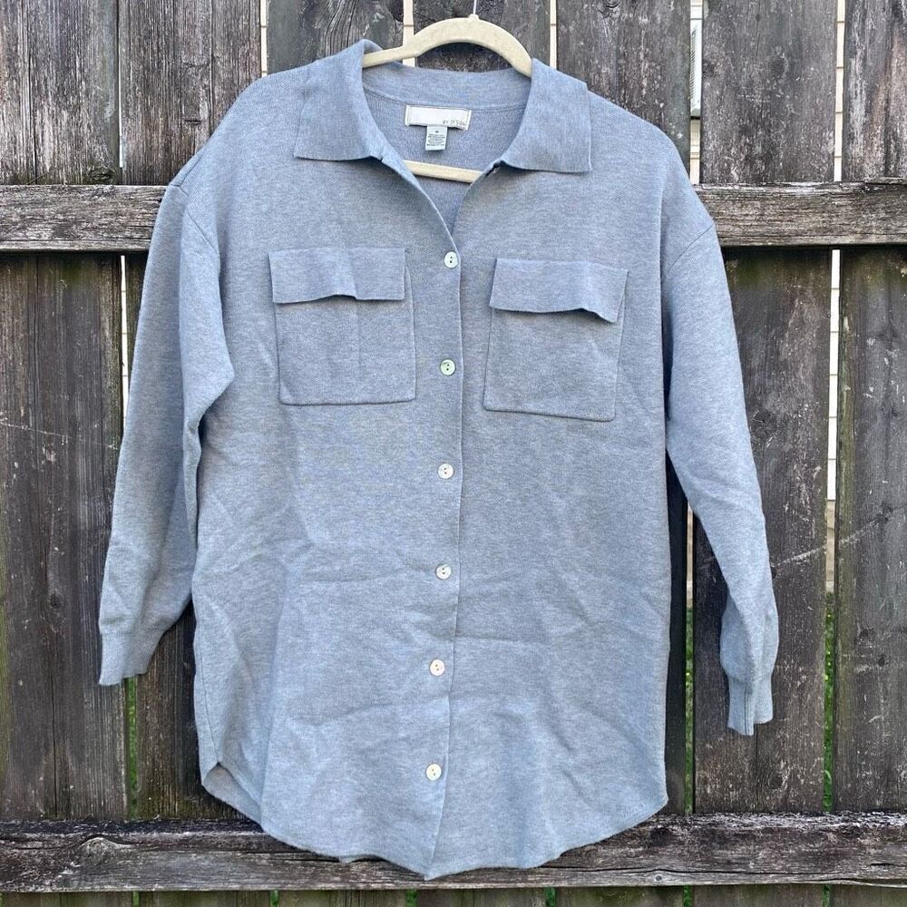 By Design‎ Gray Button Down Sweater | M